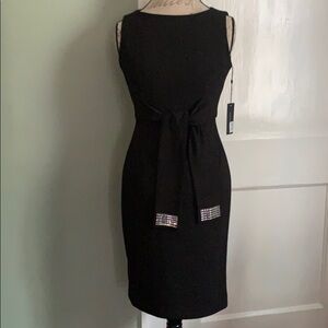 TOMMY Hilfiger Bejeweled Self Tie Sheath Dress